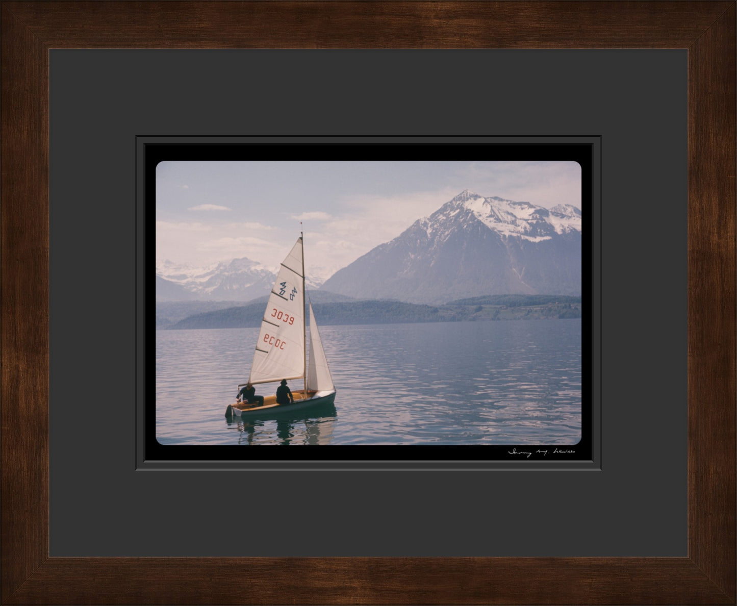 "On a Swiss Lake I", Oberhofen, Switzerland, c. 1970 (WL00170)