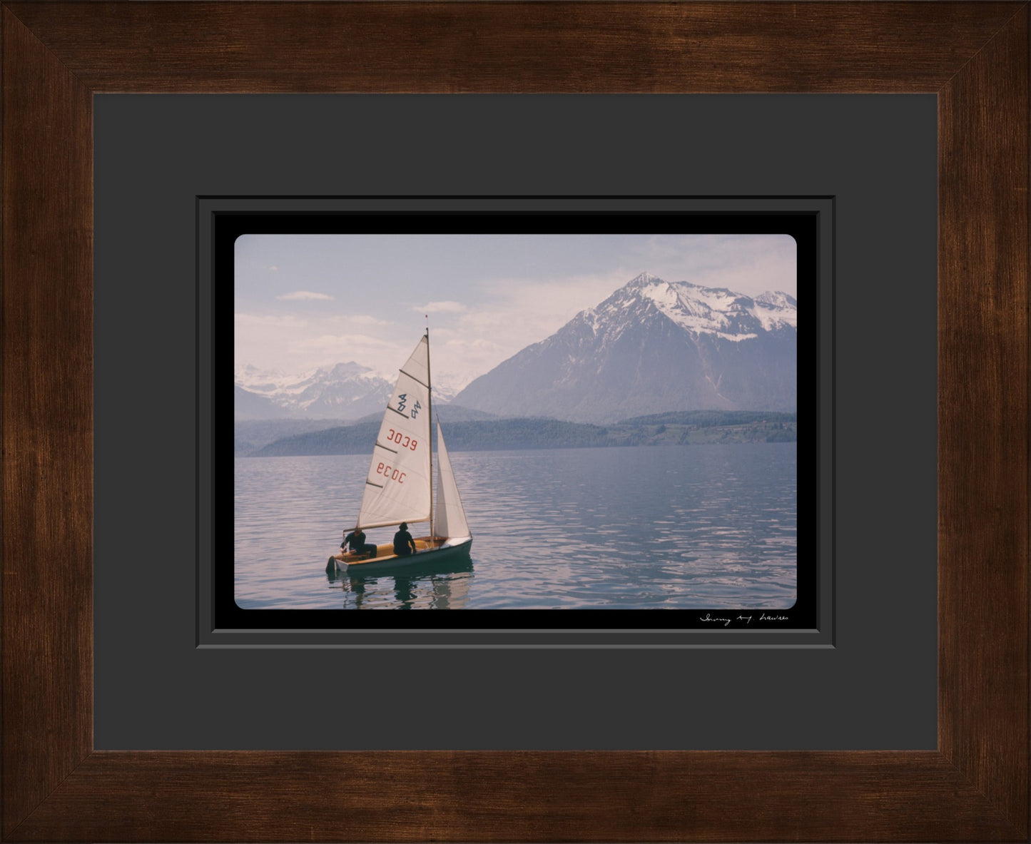 "On a Swiss Lake I", Oberhofen, Switzerland, c. 1970 (WL00170)