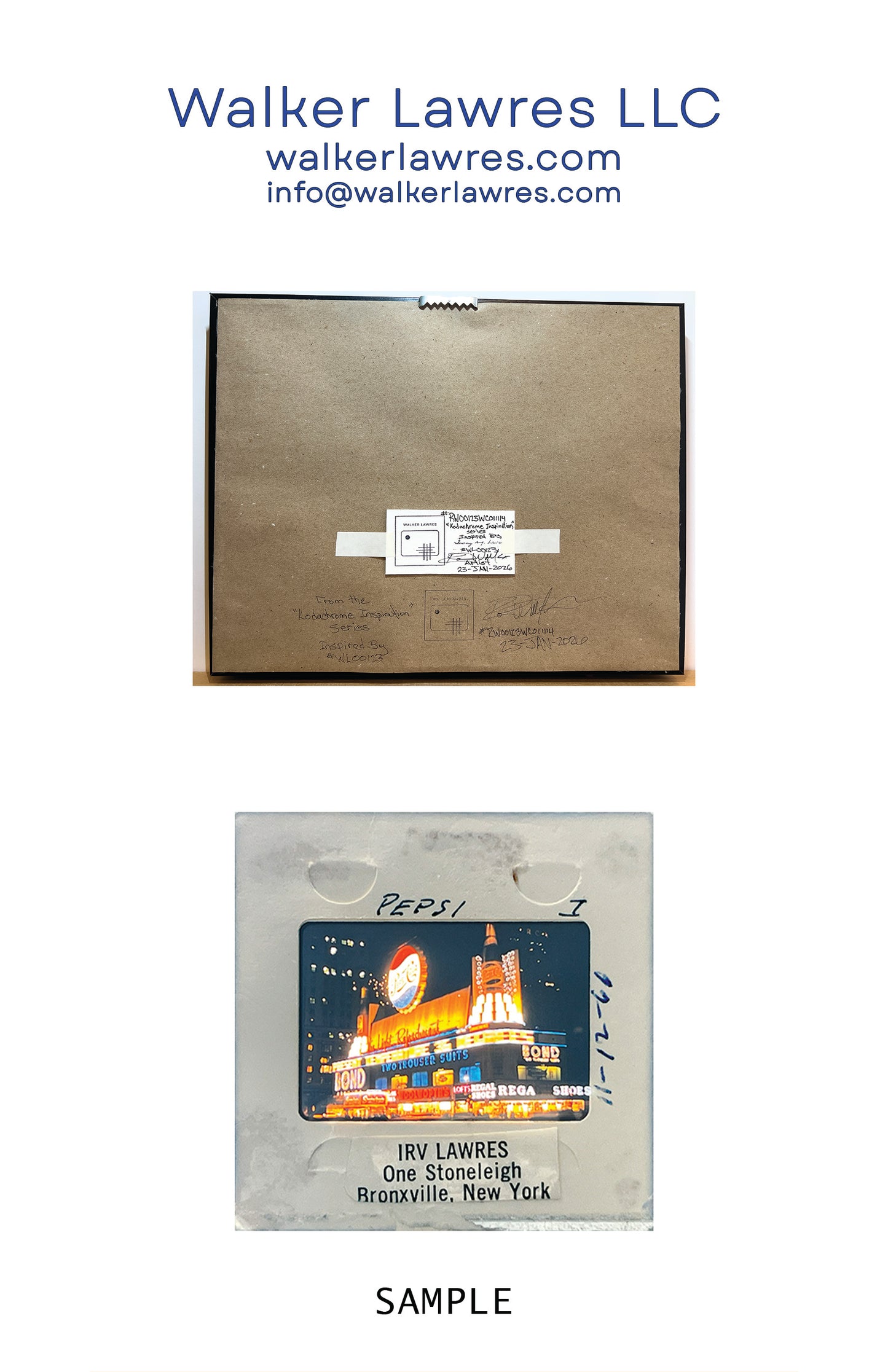 "A Refreshing Nite", 2026, Original Watercolor by Robb Walker, 11"x14" Framed (RW00123WC011114)