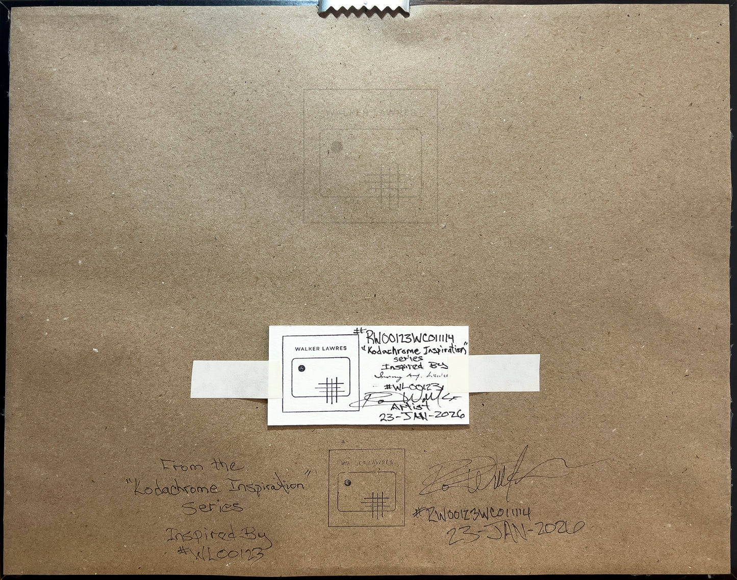 "A Refreshing Nite", 2026, Original Watercolor by Robb Walker, 11"x14" Framed (RW00123WC011114)