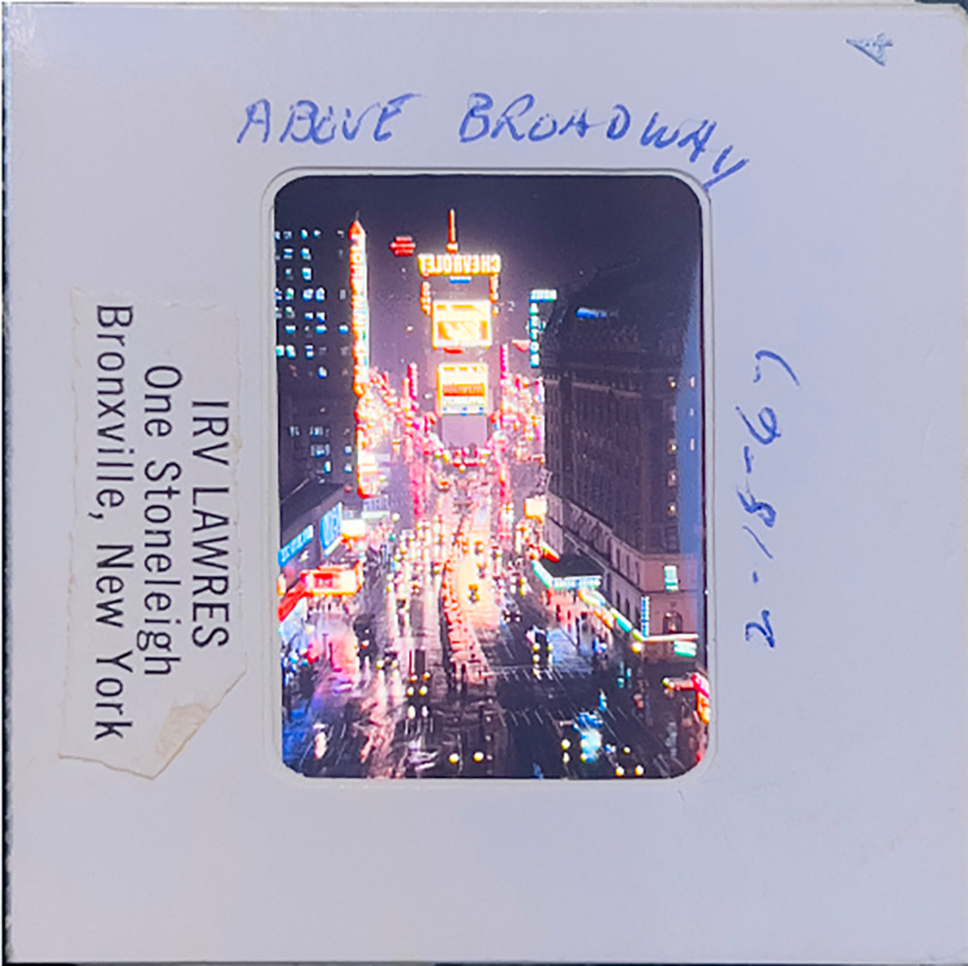 "Above Broadway", New York City, USA, 1967 (WL00140: Series of 15)