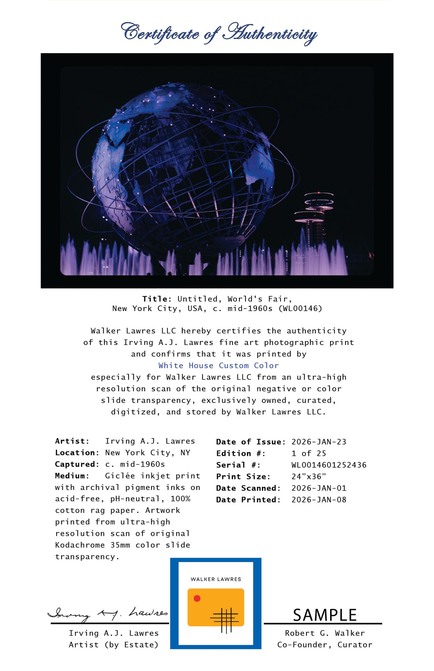 Untitled, World's Fair, New York City, USA, c. 1960s (WL00146: Series of 25)