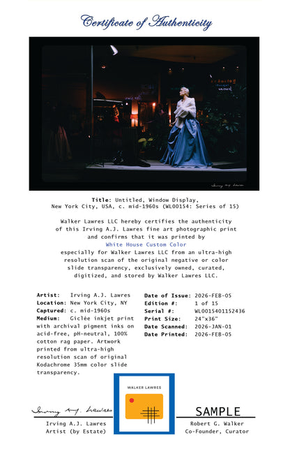 Untitled, Window Display, New York City, USA, c. mid-1960s (WL00154: Series of 15)