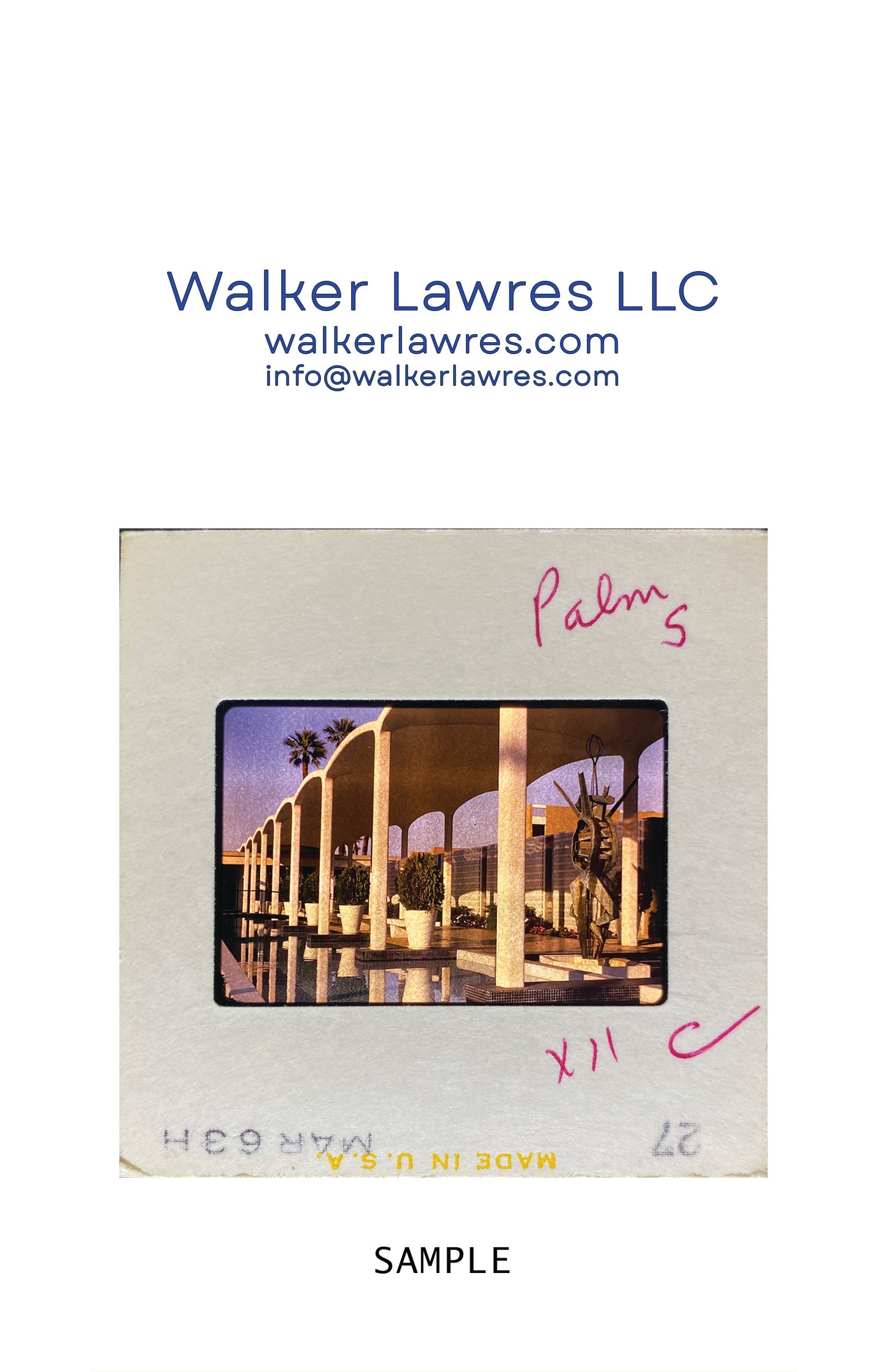 Untitled, Palm Springs Spa & Hotel, Palm Springs, USA, c. 1963 (WL00165: Series of 15)