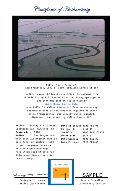 "Salt Pattern", San Francisco, USA, c. 1960 (WL00188: Series of 15)