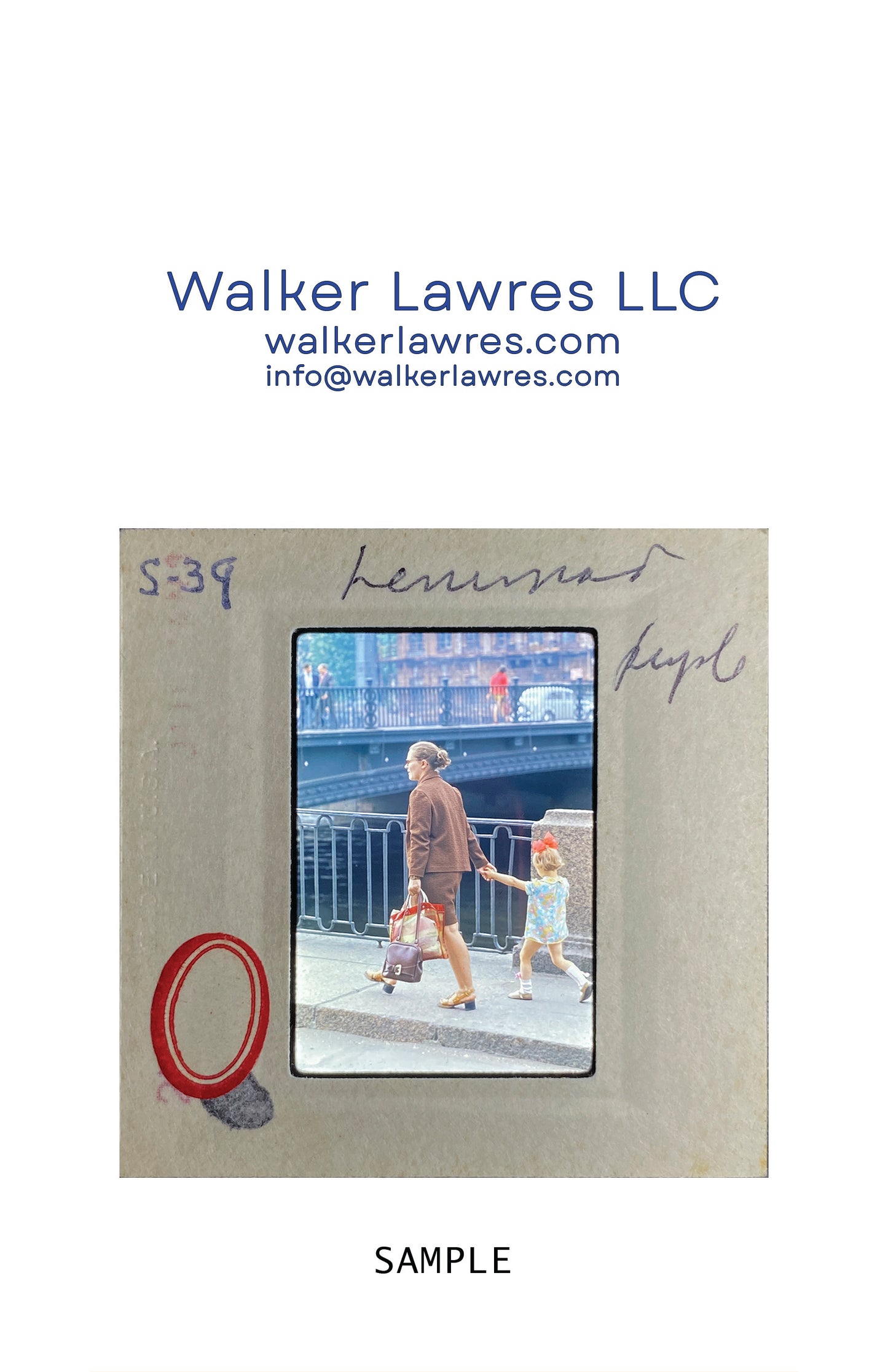 Untitled, Woman & child walking along canal, Leningrad, Russia, 1974 (WL00196: Series of 15)